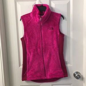 Warm, fuzzy North Face vest